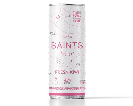 SAINTS HARD SELTZER  FRESA KIWI Agua mineralizada 355 ml 4.5°